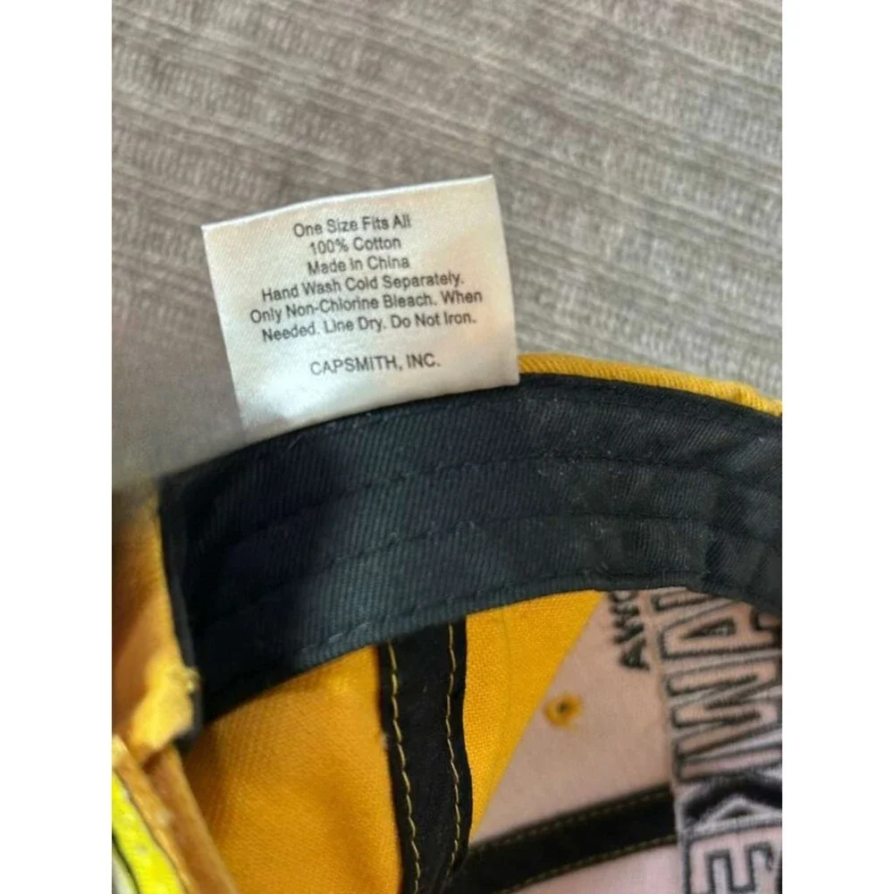 Collegiate licensed product Iowa Hawkeyes Yellow Adjustable Cap Basketball